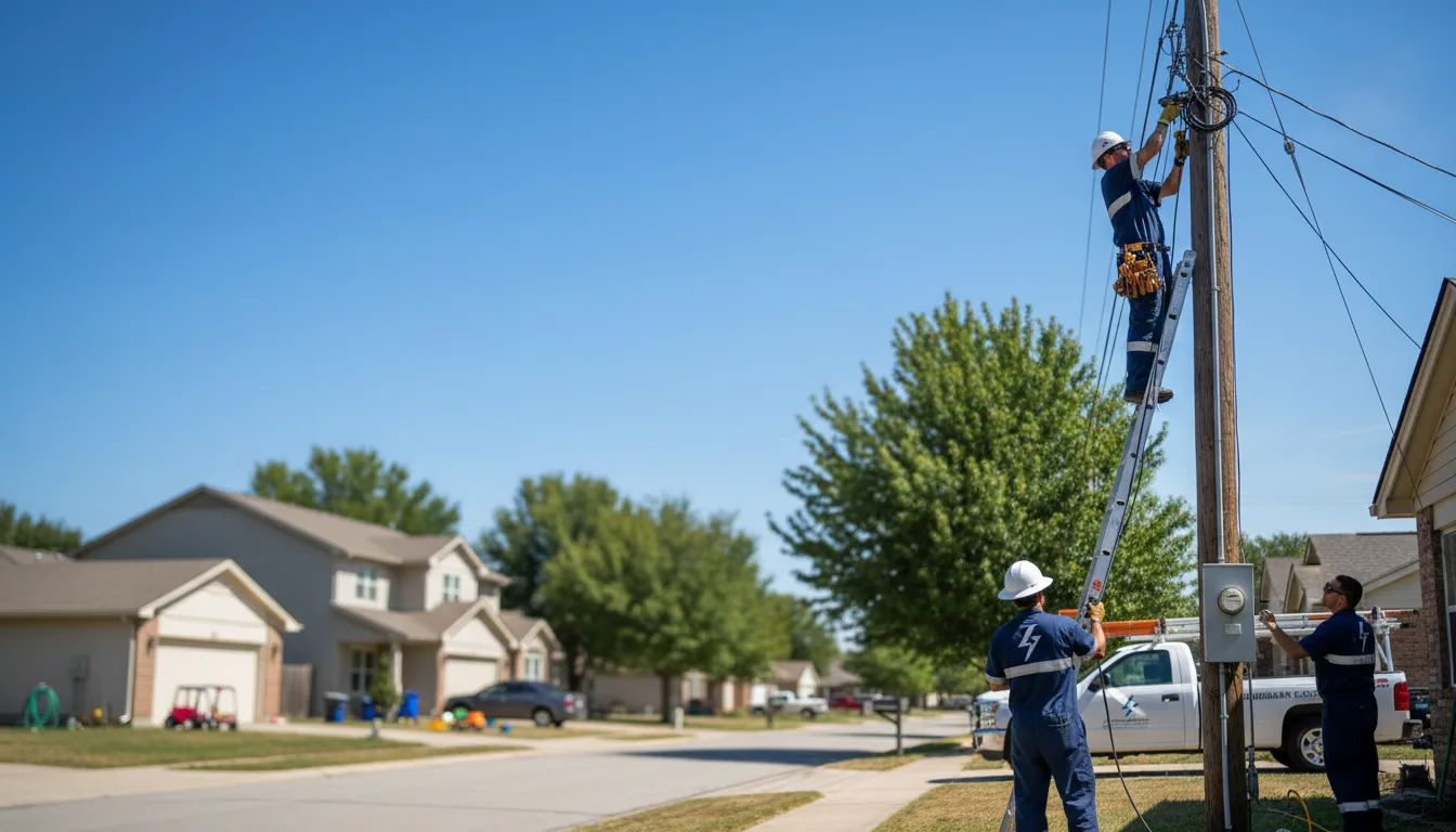 Residential electrician providing installation services in Saint Francis, ME